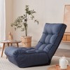 Airsurfer Adjustable Reclining Chair, Single Lazy Sofa for Tatami, Balcony, or Living Room, Comfortable Leisure Floor Chair, Blue - 3 of 4