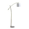 65" Oscar Pendulum Style on Marble Base Metal Floor Lamp White - Ore International: Adjustable, Task Lighting - 4 of 4