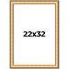 PosterPalooza | Traditional Gold Picture Frame - UV Acrylic, Foam Board Backing, Hanging Hardware - 2 of 4