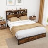 Infans Queen Bed Frame w/ Charging Station Storage Headboard Under-bed Storage Space - 4 of 4