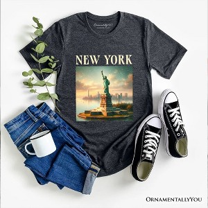 Iconic New York State Statue of Liberty T-Shirt, Patriotic American Landmark Tee and Heritage Souvenir | OrnamentallyYou - 1 of 4