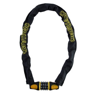 Onguard Combination Chain Lock 6mm 2`6`/76.2cm Black Titanium Reinforced - 1 of 1