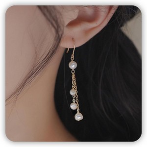 Pearl Earrings for Women, for Wedding, Bow Stud Jewelry as Christmas Gifts Statement Silver as Boho Prom Accessorie - 1 of 4