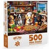 BenBen Puzzles for Adults 500 Pieces, Dogs' Dinner Party Animal Jigsaw Puzzle, 20.5" x 15" - 2 of 4