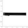 Black Bow Jewelry Gun Metal Plated Stainless Steel & Carbon Fiber Tie Bar Clip, 6 x 55mm - 3 of 4