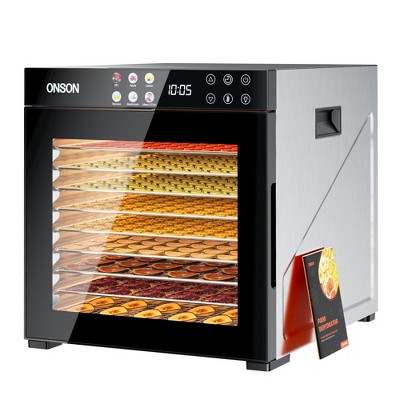 10-Tray Stainless Steel Food Dehydrator, 1000W Electric Dryer for Jerky, Fruit, Herbs, Vegetables & Pet Snacks