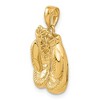 Black Bow Jewelry 14k Yellow Gold Polished Boxing Gloves Pendant - 4 of 4