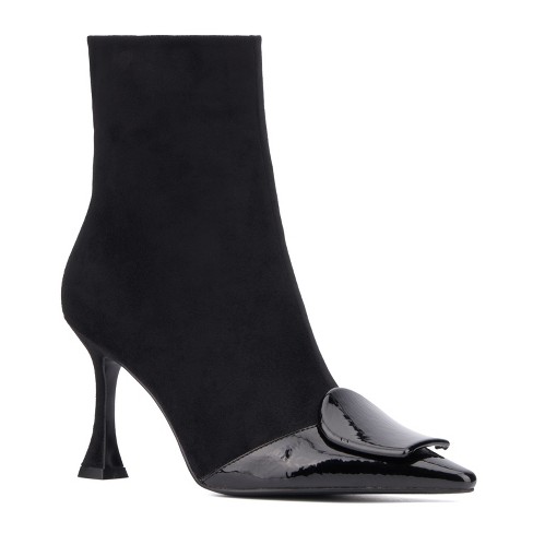 Womens black dress shops booties