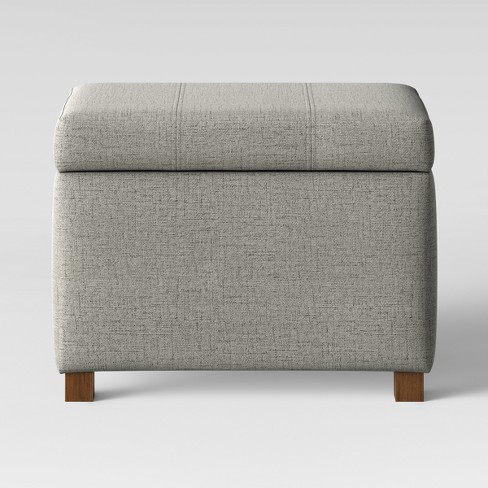 Essex Single Storage Ottoman Gray - Threshold™ : Target