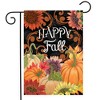 Briarwood Lane Happy Fall Chalkboard Floral Garden Flag Pumpkins Sunflowers 18" x 12.5" - 2 of 4