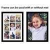 Americanflat 14x20 Collage Picture Frame with Polished Plexiglass, Fits Nine 4x6 Photos or One 14x20 Photo, Signature Collection ¬ñ Black - 4 of 4