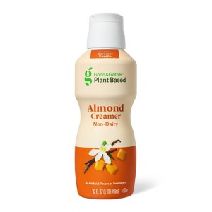 Caramel Vanilla Naturally Flavored Non-Dairy Almond Milk Creamer - 32oz - Good & Gather™ - 1 of 3