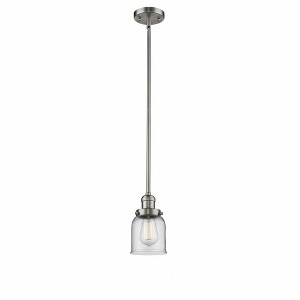 Bell - 1 Light Stem Hung Mini Pendant In Industrial Style-10 Inches Tall and 5 Inches Wide - 1 of 1