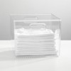 mDesign Plastic Closet Storage Organizer Container Bin, Handles - 3 of 4