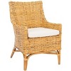 Cristen Rattan Accent Chair with Cushion  - Safavieh - image 4 of 4