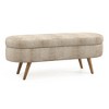 CAVINAS 43.5" Storage Ottoman Bench with Rubberwood Legs,Multi-Functional Ottoman with Storage,Storage Bench for Living Room,Bedroom - 2 of 4