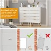 Garvee 5-Drawer White Dresser with Metal Handles and Legs, Space-Saving Modern Chest of Drawers 41.3" x 23.6" x 15.4" - 4 of 4