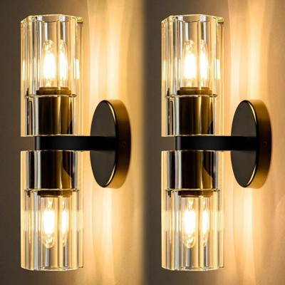 Iyisha Crystal Brass Sconces Wall Lighting (Set of 2)