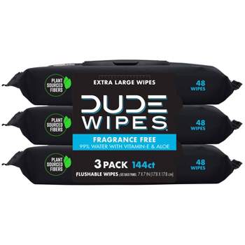 Dude Wipes Fragrance-Free Flushable Wipes