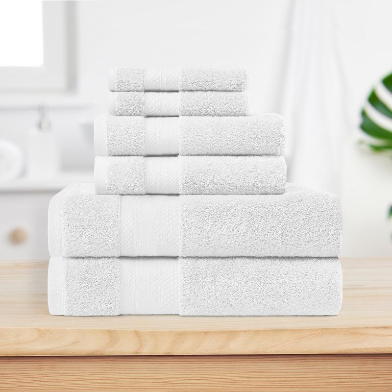Premium Cotton Solid Plush Heavyweight Luxury Towel Set by Blue Nile Mills, 2 of 6