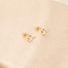 Girls' Shaped Mother of Pearl Screw Back 14k Gold Earrings - In Season Jewelry - 4 of 4
