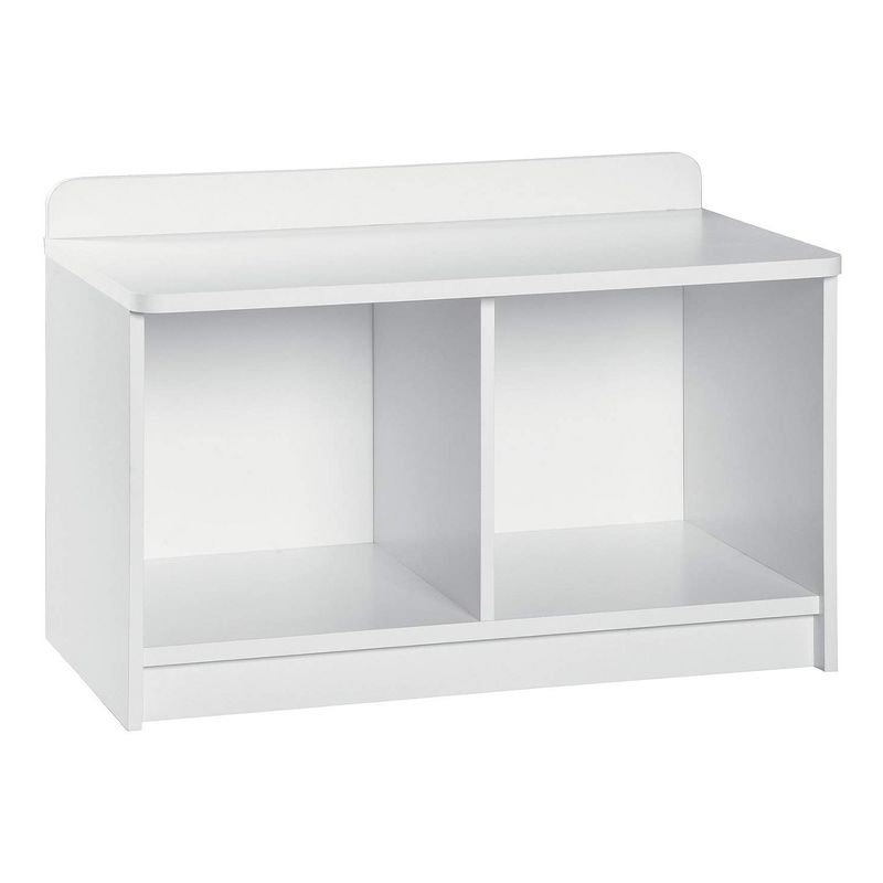 ClosetMaid Cubeical 149400 Heavy Duty Wood 2-Cube Storage Bench, White (2 Pack), 2 of 6