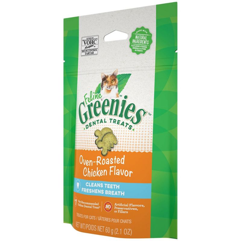 Greenies Oven-Roasted Chicken Flavor Dental Cat Treats, 5 of 11