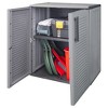 Garden Storage Cabinet Gray and Black 40.2"x14.6"x33.1" PPvidaXL - 3 of 4