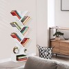 Sorbus 7-Tier Zigzag Tree Bookcase with Open Drawer for Books, Decor, and Accessories - Space-Saving Organizer Unit for Living Room, Bedroom, Office - 2 of 4