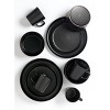 Lorren Home Trends Black Stoneware Dinnerware Set, 16 Piece, Service for 4, Microwave and Dishwasher Safe - 2 of 4