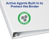 Avery Touchguard Antimicrobial View Binder w/Slant Rings 1" Cap White 17141 - image 3 of 4