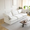 123.9" Cloud Modular Sectional Sofa, Modern Comfy Couch Filled with Down,Wide Deep Seat Couches for Living Room Apartment Lounge Bedroom - 2 of 4