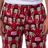 Seven Times Six Betty Boop Pajamas Men's Blowing Kiss Poses AOP Lounge PJ Pants Red - 3 of 4