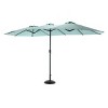 Double Sided Outdoor Umbrella With Crank,Patio Cantilever Umbrella,Umbrella For PatioOutdoor Furniture - Maison Boucle - 4 of 4
