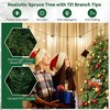 Resenkos 6-Ft Hinged Artificial Christmas Tree with 721 Lush Branch Tips - Green - 2 of 4