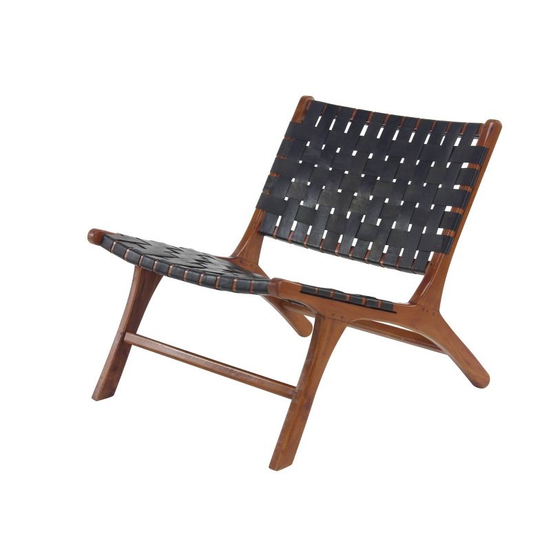 Set of 2 Contemporary Mahogany Accent Chair - Olivia & May, 1 of 19