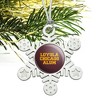 Loyola University Chicago Alumni Metal Snowflake Christmas Tree Holiday Ornament - 2 of 3