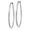 Black Bow Jewelry 2mm, 14k White Gold, Diamond-cut Endless Hoops, 45mm (1 3/4 Inch) - 2 of 4