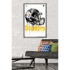 Trends International NFL Pittsburgh Steelers - Drip Helmet 20 Framed Wall Poster Prints - 2 of 4