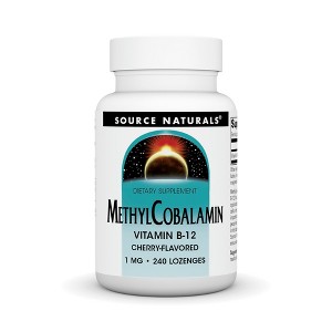 MethylCobalamin 1 mg Cherry by Source Naturals, Inc.  -  240 Sublingual Tablet - 1 of 3