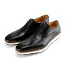 Gino Vitale | Men's Handcrafted Genuine Leather Hybrid Casual Brogue Dress Shoe - 3 of 4
