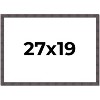 PosterPalooza | Slim Profile Brown Picture Frame - UV Acrylic, Backing Board, Hanging Hardware Included - 2 of 4