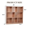 8-Section Kids Cubby Storage Cabinet with Mobile Tray - Toy Organizer & Classroom Lockers - 2 of 4