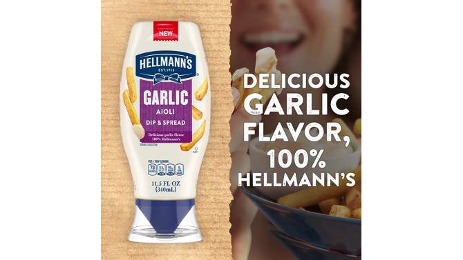 Hellmann&#39;s Garlic Aioli - 11.5 fl oz, 2 of 7, play video