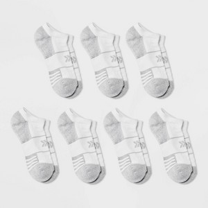 Women's 6+1 Bonus Pack Cushioned Mesh Finish Line No Show Athletic Socks - All In Motion™ 4-10 - 1 of 3