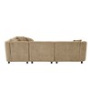 104'' L-Shaped Sectional Sofas with Chaise Lounge, 4-Seater Contemporary Couch in Premium Boucl¨¦ Upholstery, Modern Sculptural Design for Living Room - 4 of 4