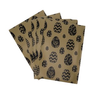 Unique Bargains Gift Wrap Paper Glossy Coated Paper 27.56 " x 19.69 " 5Pcs - 1 of 4