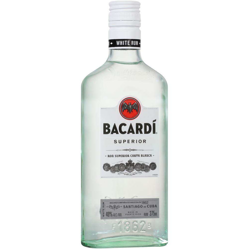 UPC 080480015602 - Bacardi Superior White Rum, 375 mL UPC 080480015602 - Bacardi Superior White Rum, 375 mL