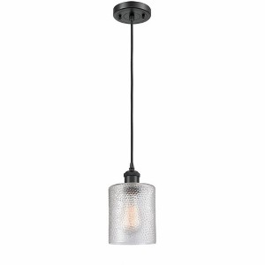 Cobbleskill - 1 Light Cord Hung Mini Pendant In Industrial Style-8 Inches Tall and 5 Inches Wide - 1 of 1