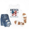 The Juniper Shop Coquette America Land Of The Free Youth Tank Top - 3 of 4